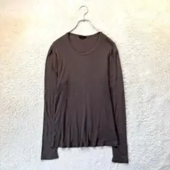 セオリー【38】茶系 長袖カットソー ストレッチ きれいめ カジュアル