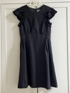 ブラック　ワンピース　オケージョンドレス　黒　Aライン