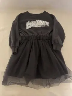 LOUDER ロゴ チュール ドッキング ワンピース