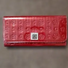 CLATHAS カメリア柄 エナメル長財布 レッドのサムネイル