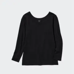 ユニクロ　極暖ヒートテックコットンUネック　8分袖