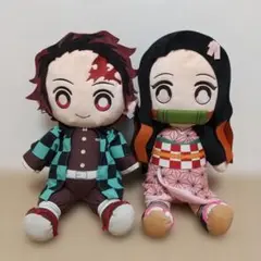 【鬼滅の刃】炭治郎・禰豆子 ぬいぐるみセット 約45cm