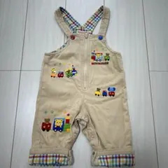 ミキハウス　サロペット　オーバーオール　きしゃぽっぽ　80サイズ　秋服