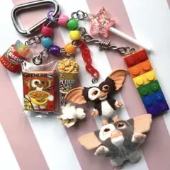 じゃらじゃらキーホルダー　カラフル　お菓子☆