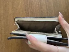 COACH 二つ折り財布 ベージュ系