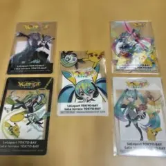 ポケモン 初音ミク ポケミクライブ ららぽーと 特典 クリアカード 全5種