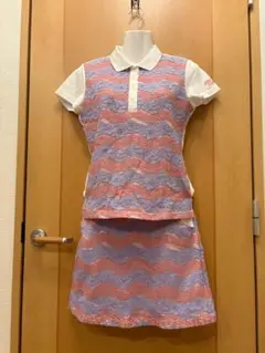 美品　キスオンザグリーン　レースポロシャツ・スカートセット