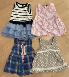 ベビー服 ワンピース 4点セット　まとめ売り　80cm ベビー　美品