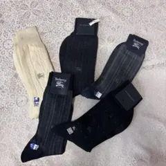 【新品】BURBERRY／バーバリー　メンズソックス　5足セット
