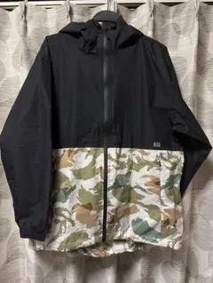 Kiu ライトウィンドブレーカー　迷彩柄　マンパ　レインパーカー　Lサイズ