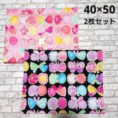 ランチョンマット ランチマット お花 リボン 蝶　ハンドメイド 40×50 女子