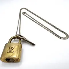 美品◎ クリスチャンディオール ネックレス パドロック カデナ キー