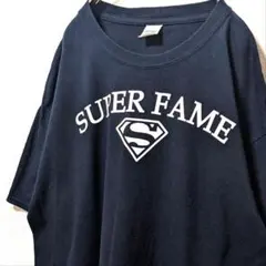 ギルダン スーパーフェーム チャックギブンス ロゴ Tシャツブラック黒 古着