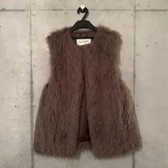 Ray BEAMS ブラウン ファーコート