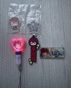 【セット】朱桜司 ミニペンライト アクスタ プレート バッジ