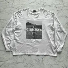 GOD SELECTION XXX プリント ロングTシャツ 白 XXL 日本製