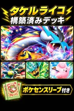 タケルライコ 構築済みデッキ 포켓몬 スリーブ付き