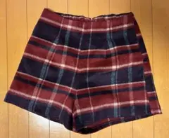 オリーブデオリーブ　レッドチェック柄　キュロット