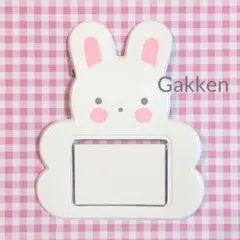 【新品】　学研　うさぎ型　名札　ネーム　タグ　ホワイトのサムネイル