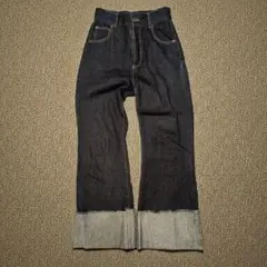 Chico ダークデニム フレアパンツ