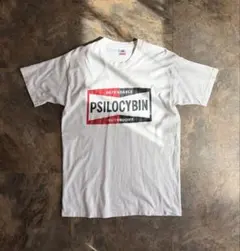 90s Championプラグ パロディ “PSILOCYBIN” Tシャツ