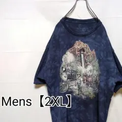 M86【US輸入】THE MOUNTAIN　半袖Tシャツ【メンズ2XL】ネイビー
