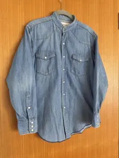 THE SHINZONE シンゾーン　バンドカラー　デニムシャツのサムネイル