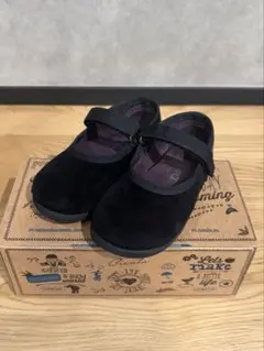 cienta ベロアバレエシューズ ブラック　13cm