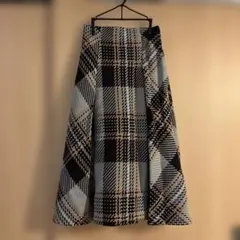 m*い様 SNIDEL チェック柄 ロングスカート