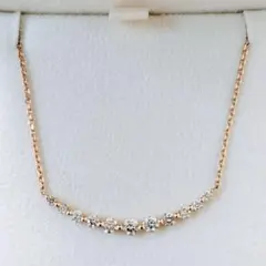 ダイヤモンド カーブライン ネックレス Pt900 1.00ct 3.4g - メルカリ