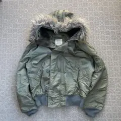 80s alpha 鬼ファー フライト ジャケット N2B アメカジ 短丈 2