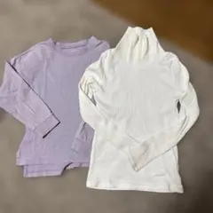 グローバルワーク　120 ロンT リブタートル 2枚セット