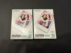 FUJIFILM instax mini 10枚入り　2つセット