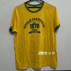 レア ベネトン Tシャツ ブラジル イタリア ユナイテッドカラーズ 2枚セット