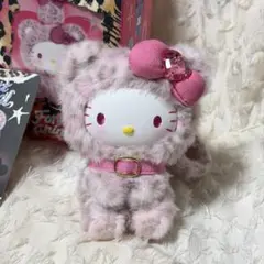 miniso サンリオ ギャルシリーズ 豹柄 キティ マスコットホルダー