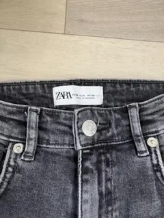 【ZARA】ザラ スリムデニムパンツ グレーブラック EUR36