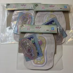 プリキュア 一番くじ H賞 ジッパーバッグ&ステッカー 3セット