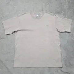 adidas　アディダス　Tシャツ　2XL　ベージュ　ロゴ