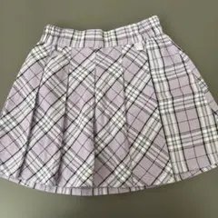 チェック柄プリーツスカート　110センチ