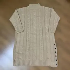 OLIVE des OLIVE ケーブルニットワンピース