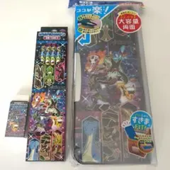 ポケモン筆箱 ホログラム (スリムケース)＆鉛筆2B 消しゴム3点セット☆新品