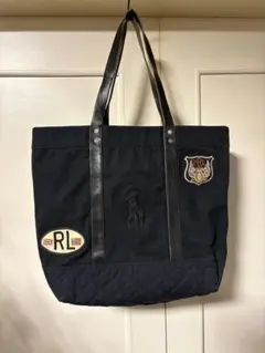 Polo Ralph Lauren トートバッグ 黒 キルティング