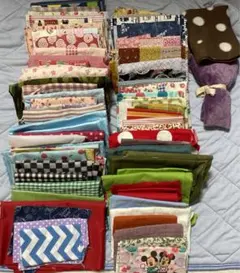 まとめ売り　ニット　綿　ボア　ラミネート　ガーゼ　無地　手拭い　はぎれ