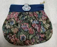 ゴブラン織り　ポーチ　小銭入れ　コインケース　ハンドメイド　新品未使用品