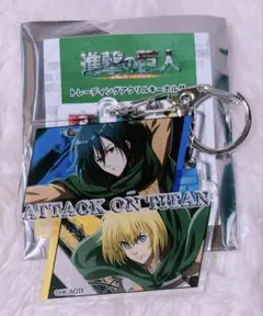 新品 進撃の巨人 アルミン×ミカサ トレーディング アクリルキーホルダー