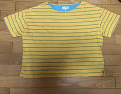 TITICACA ストライプ 半袖Tシャツ イエロー×ブルー Fのサムネイル