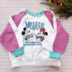 ミッキー＆ミニー　トレーナー 120cm ディズニー　ヴァネロペ