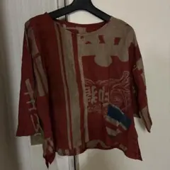 柿渋染めトップス　購入金額14800円‼️