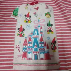 リルリンリン　ポータブル　クッション　ディズニー　クリスマス　巾着