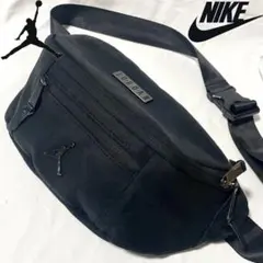 ナイキ ジョーダン ショルダーバッグ ブラック ロゴプレート ウエストポーチ